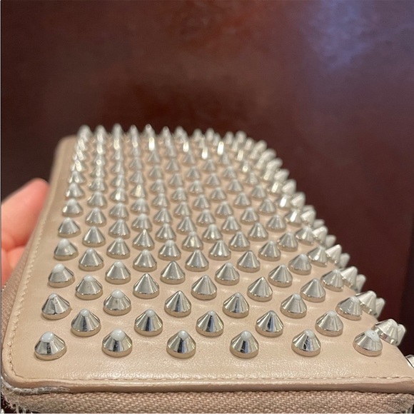 Authentic Christian LouboutinStudded Beige Wallet